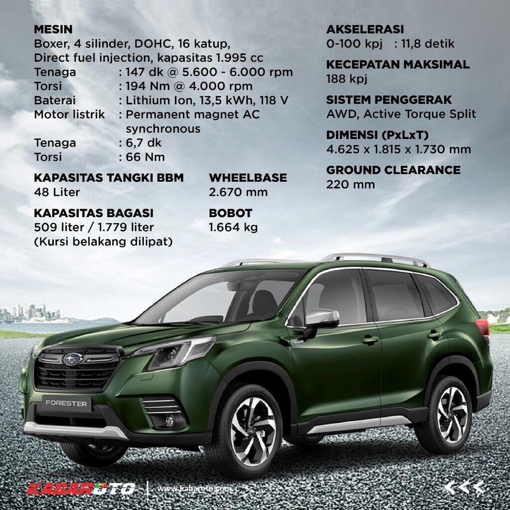 Subaru Forester E-Boxer, Ini Segala Keunggulannya