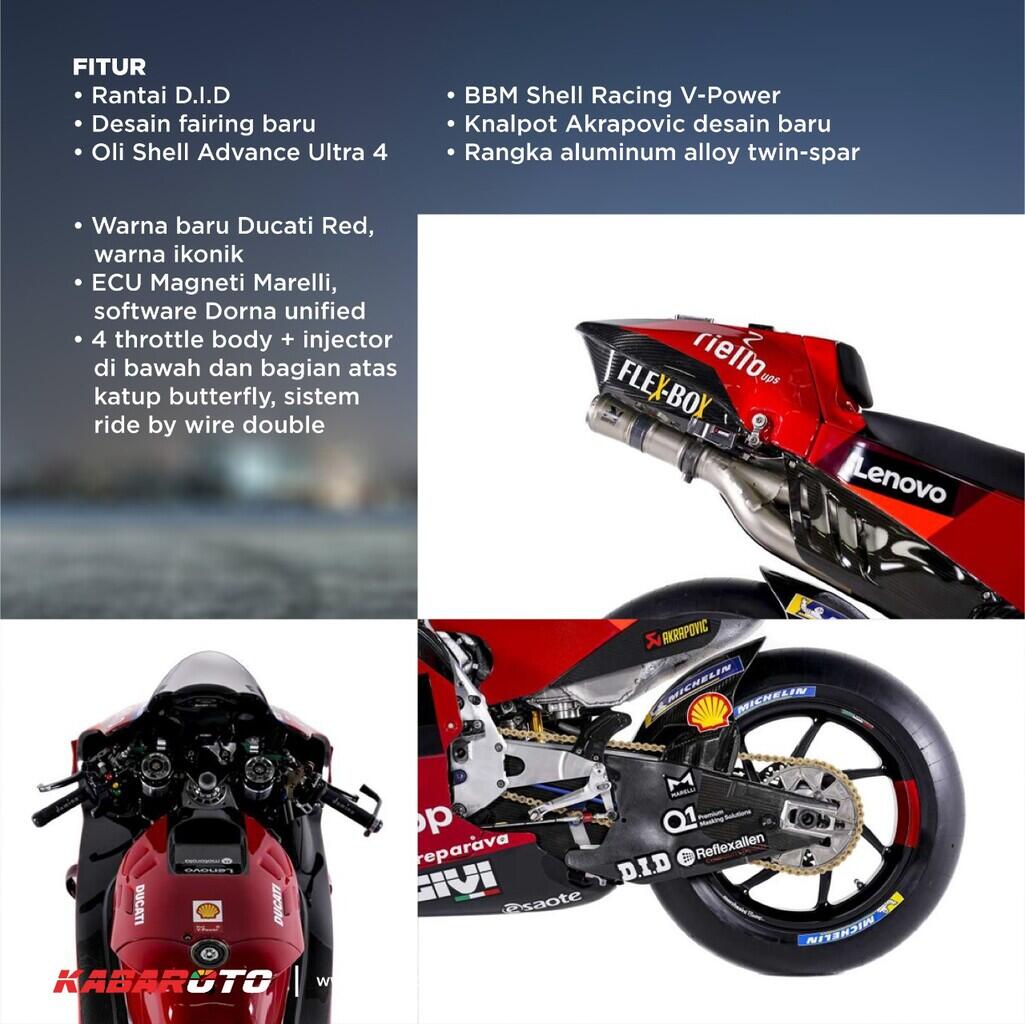 Intip Spesifikasi Ducati Desmosedici GP22