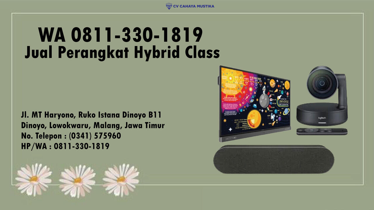 WA 0811-3301-819 | Jual Peralatan Kelas Hybrid Zoom Jember