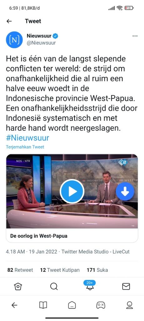 Media Belanda Sebut indonesia Jajah Papua Barat Secara Brutal Dan sistematis