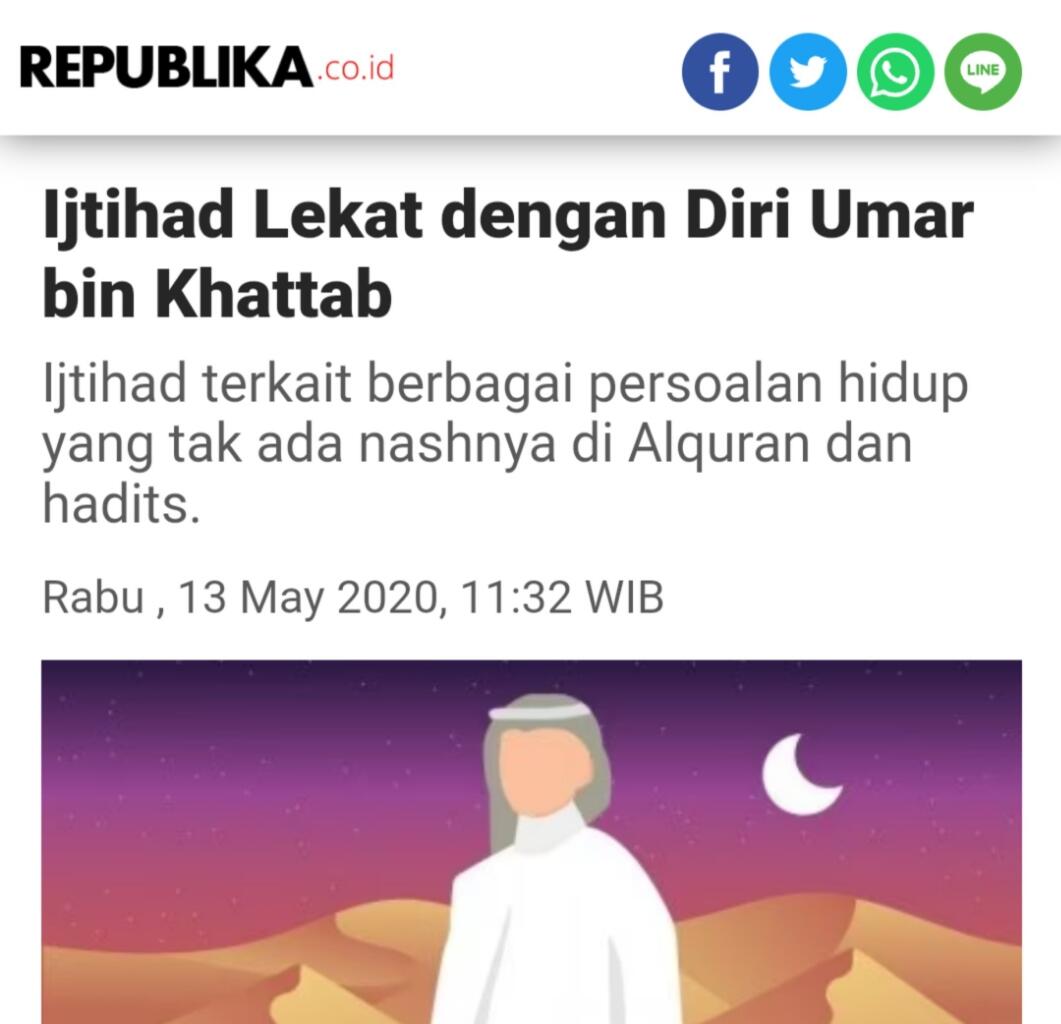 Sejarah Bid'ah Dimulai Dari Umar Bin Khatab