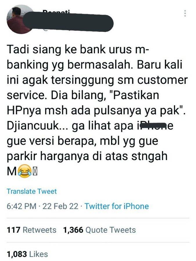 Drama Pulsa saat Daftar M-banking, Niatnya Cari Pembelaan eh Dapat Hujatan