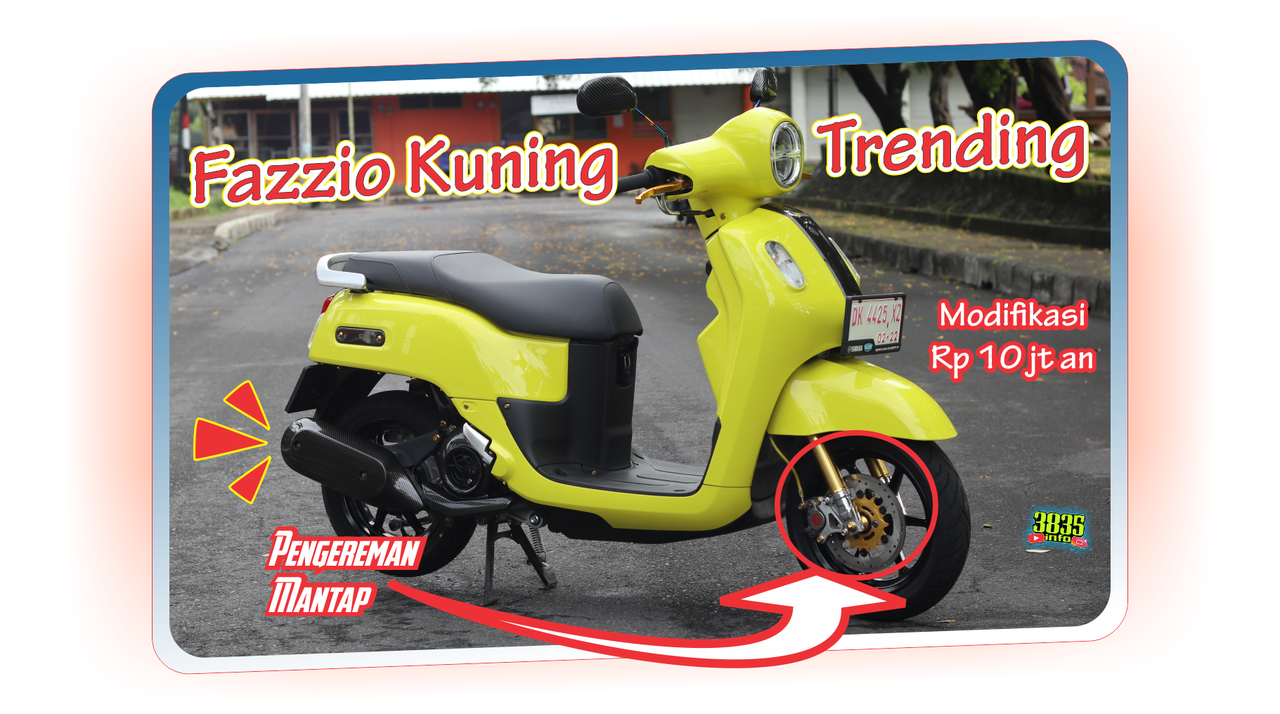 Makin Kene, Modifikasi Fazzio 125 Warna Kuning Simpel