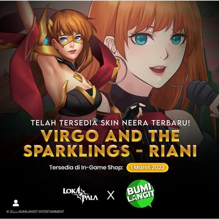 Lokapala Update, Skin Neera x Bumi Langit "Virgo the Sparklings"