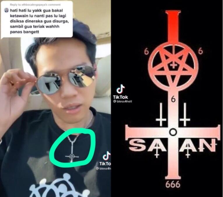 Indra Kenz Disebut Pemuja Setan Gegara Pakai Kalung Ini
