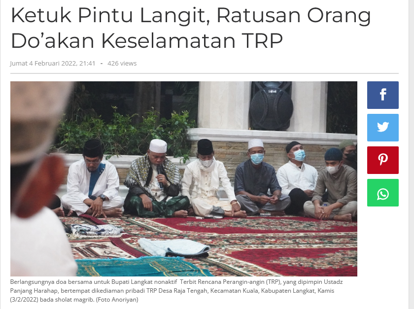 Tahanan Ditetesi Plastik yang Dibakar, Ini Tindakan Anak Bupati Langkat