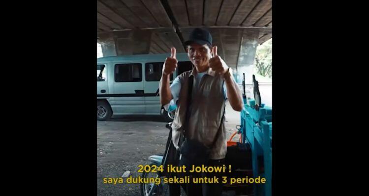 Tukang Cendol di Sidoarjo yg Bilang Jokowi 3 Periode Dibayar Rp 200 Ribu