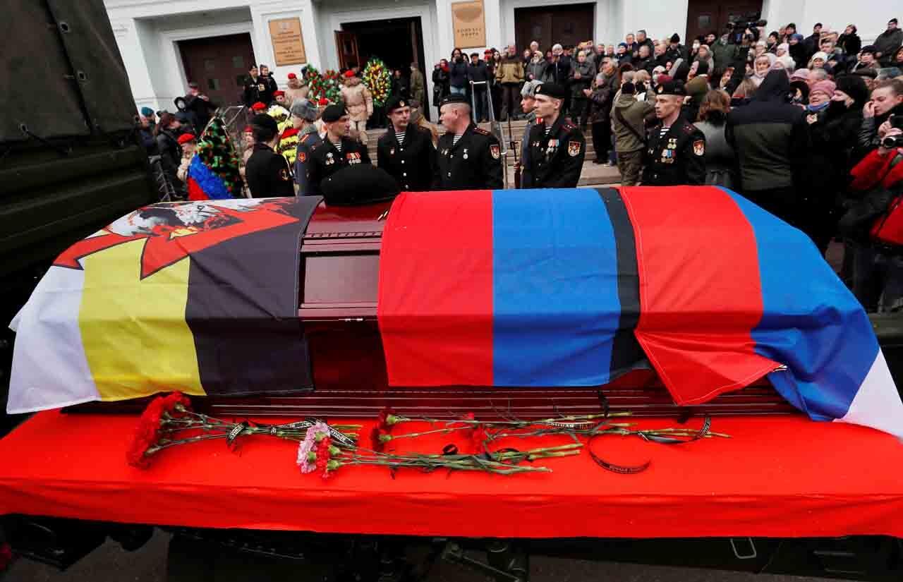 Potret Pemakaman Vladimir Zhoga Panglima Perang yang Tewas Ditembak Tentara Ukraina