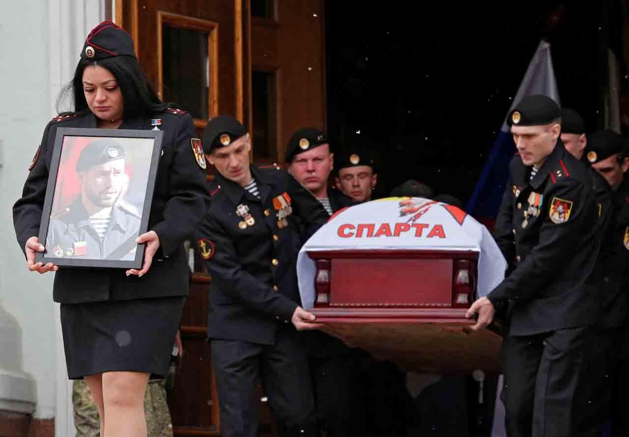 Potret Pemakaman Vladimir Zhoga Panglima Perang yang Tewas Ditembak Tentara Ukraina