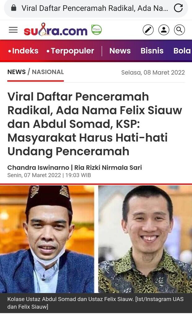 Refly Harun Soroti Daftar Penceramah Radikal: Pastilah Ini yg Suka Kritik Pemerintah