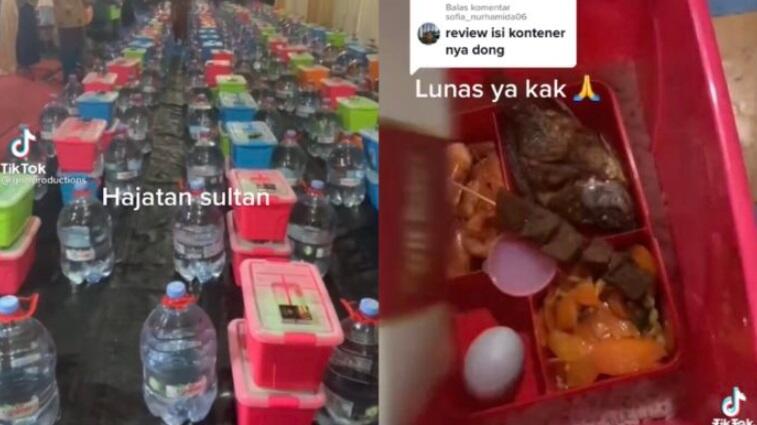 Hajatan Ini Beri Besek 1 Galon dan 1 Box Makanan