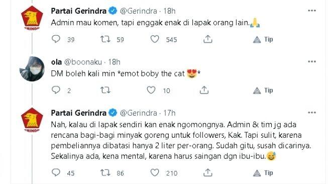 PSI Unggah Video Jual Minya Goreng Murah, Komentar Admin Partai Gerindra jadi Sorotan