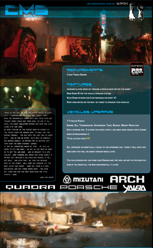 Beberapa Mod Wajib Cyberpunk 2077
