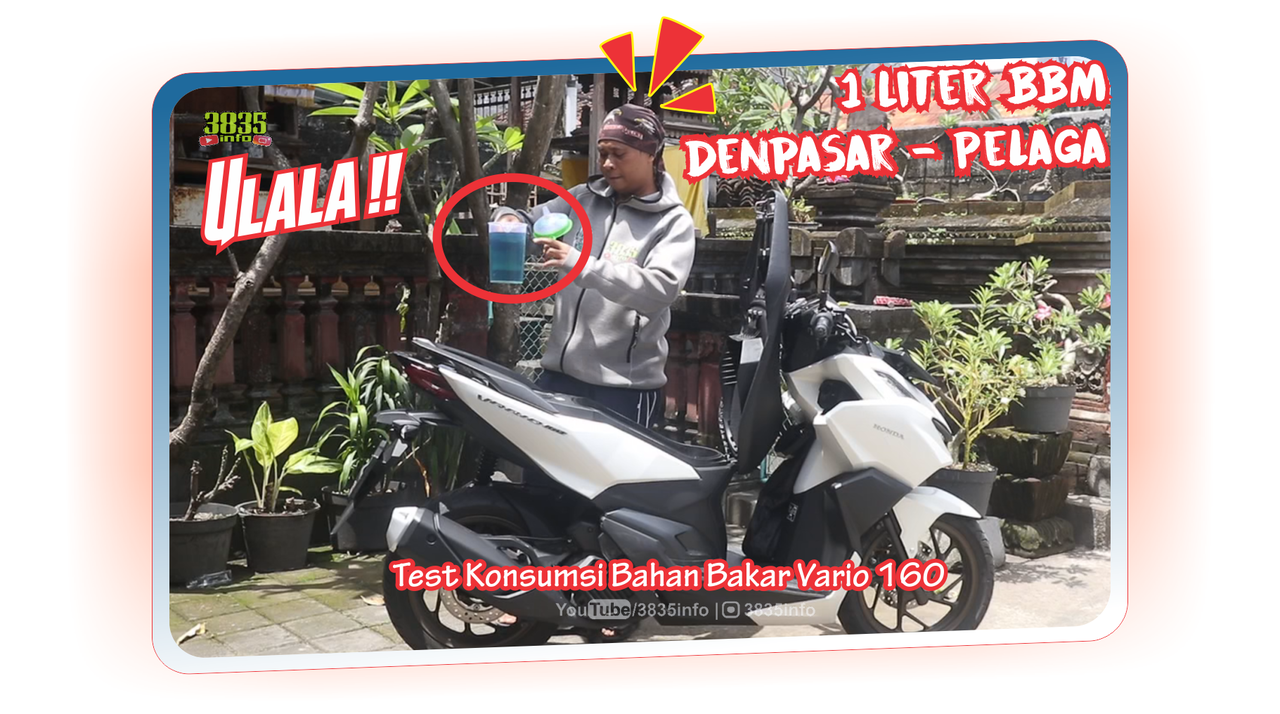 Ulala! Liter BBM Mampu Tempuh 47km Pakai Vario 160