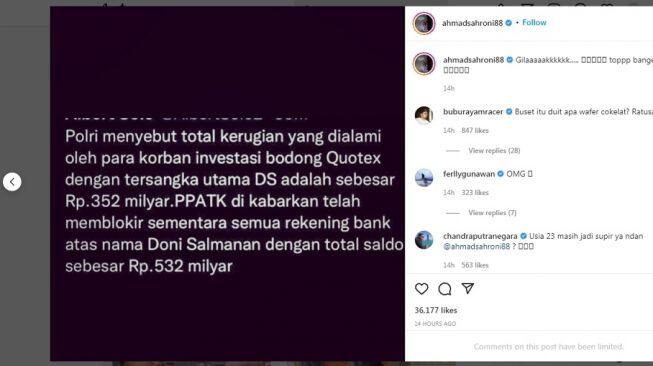 Rekening Doni Salmanan Rp 532 Miliar Diblokir, Sang Istri Diminta Salat