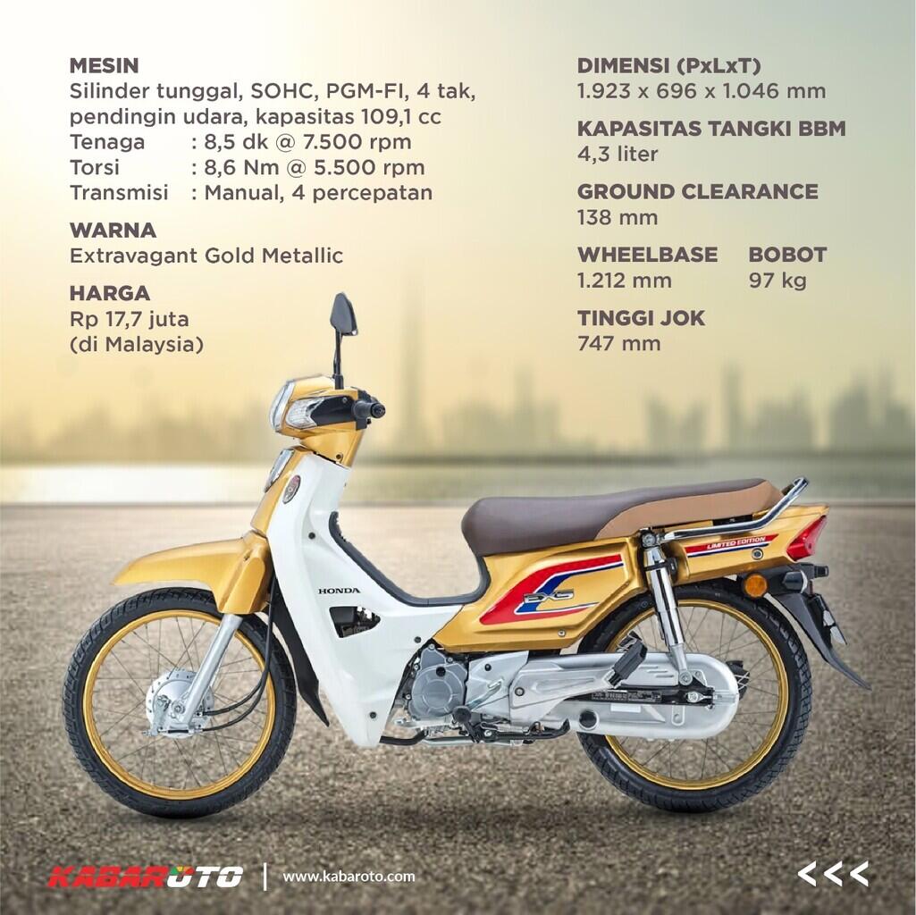 Honda Astrea Grand Dibuat Edisi Terbatas, Harga Rp17 Jutaan