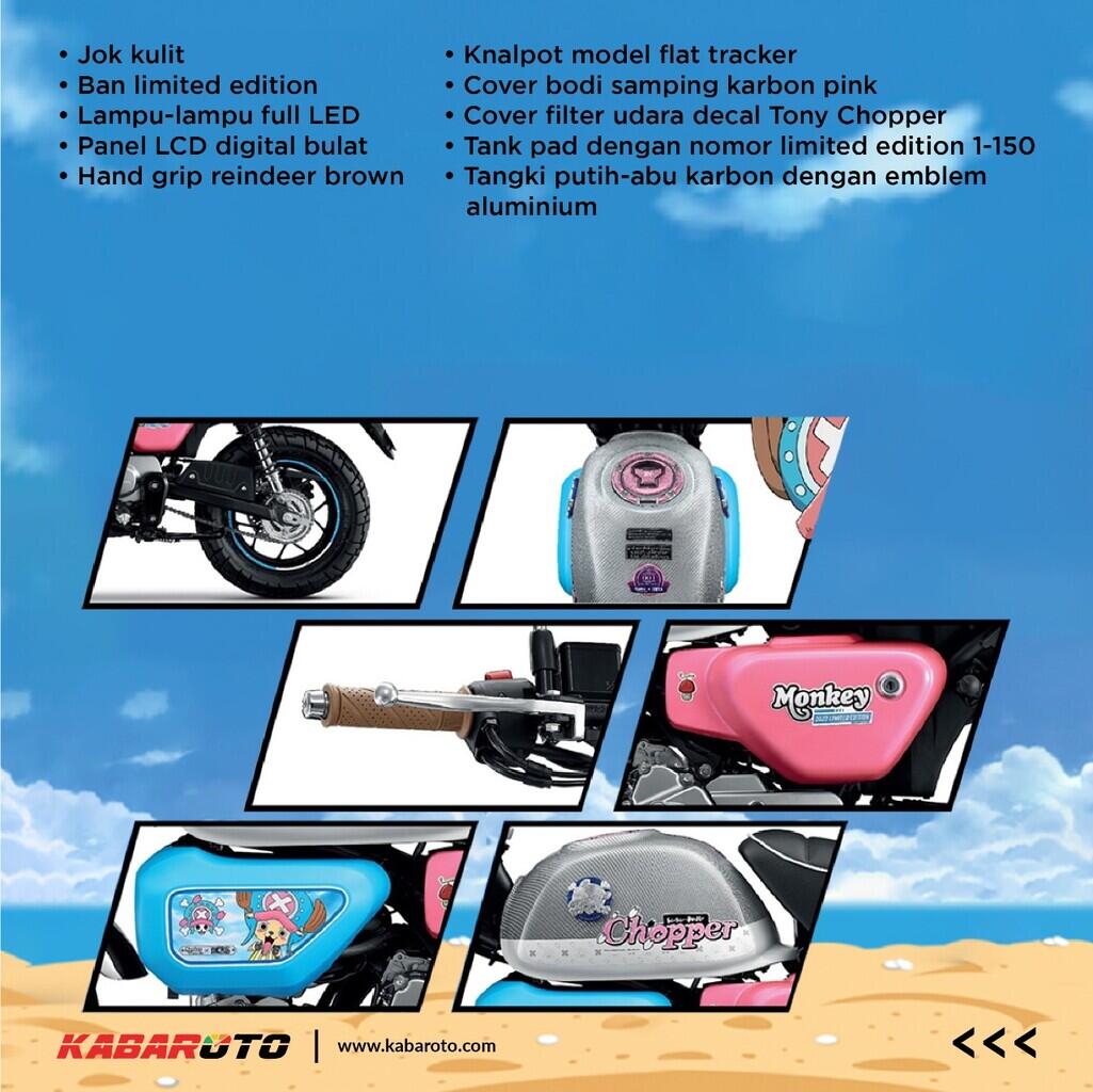 Honda Monkey X One Piece Limited Edition Diproduksi Terbatas 300 Unit