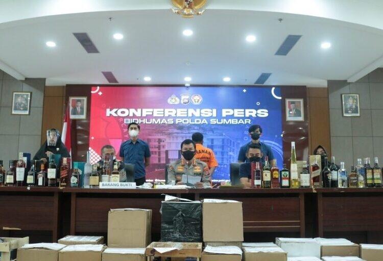 Polda Sumbar Kembali Sita Miras Ilegal