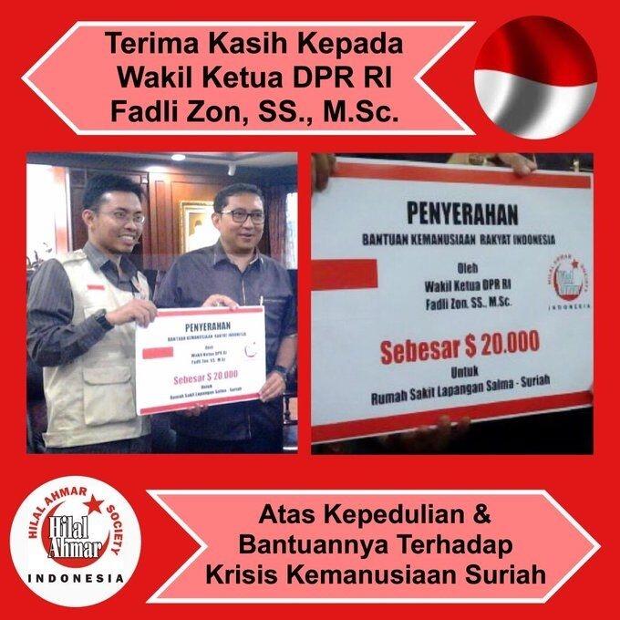 Waduh! Fadli Zon Beri Bantuan ke Organisasi Teroris yang Berafiliasi dengan Al-Qaida