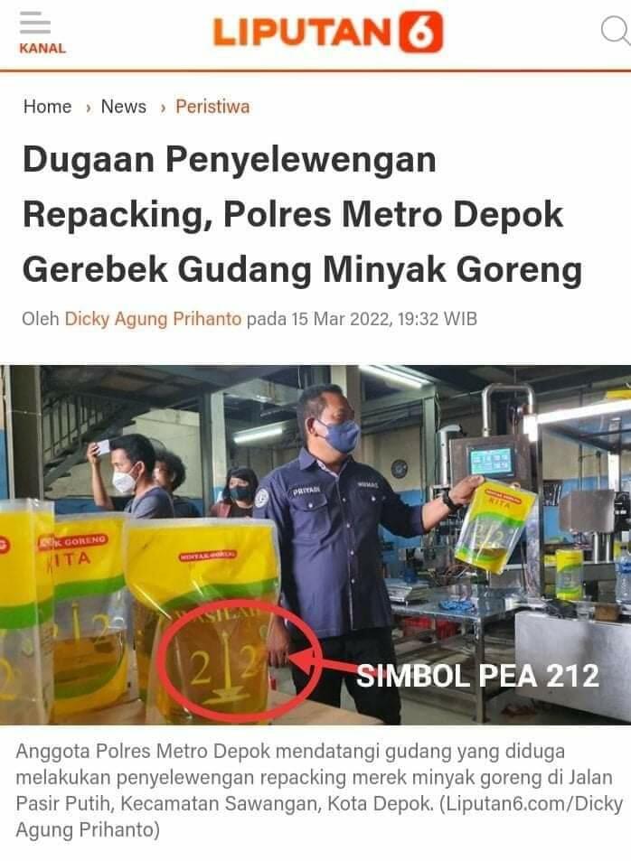 Dugaan Penyelewengan Repacking, Polres Metro Depok Gerebek Gudang Minyak Goreng
