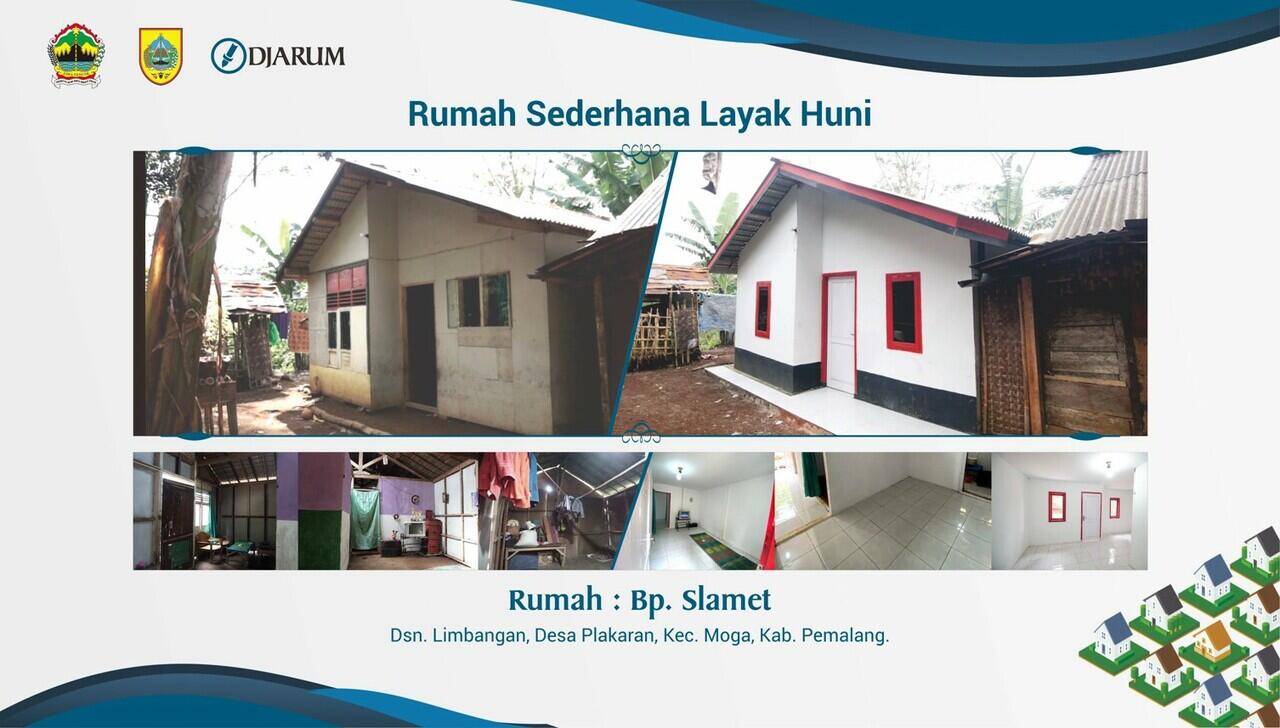 Gelontorkan Dana Hingga Rp 400 Juta, PT Djarum Bedah 10 Rumah di Kabupaten Pemalang