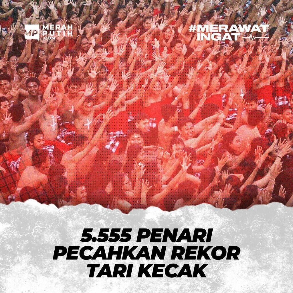 5.555 Penari Pecahkan Rekor Tari Kecak