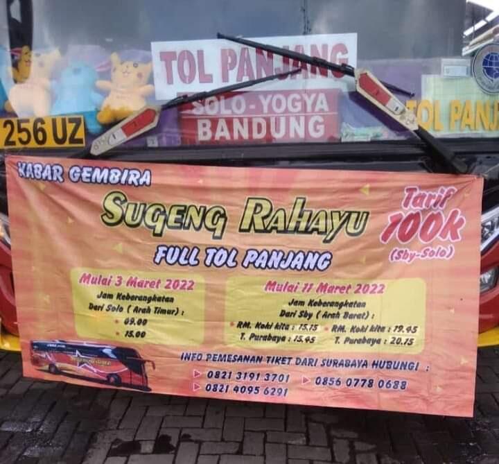 &#91;Info Bus&#93; Sugeng Rahayu &amp; Eka Buka Rute Surabaya - Solo Full Tol