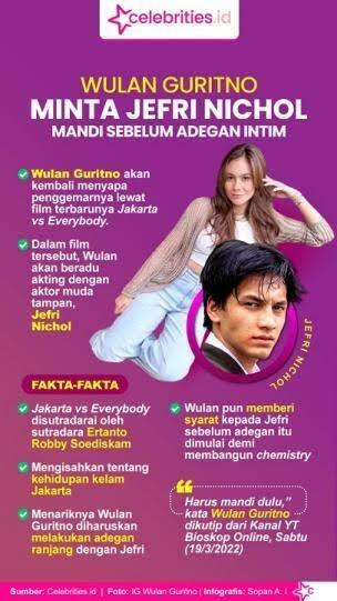 Adegan Panas Wulan Guritno Dan Jefri Nichol, Sangat Ditunggu Netizen!