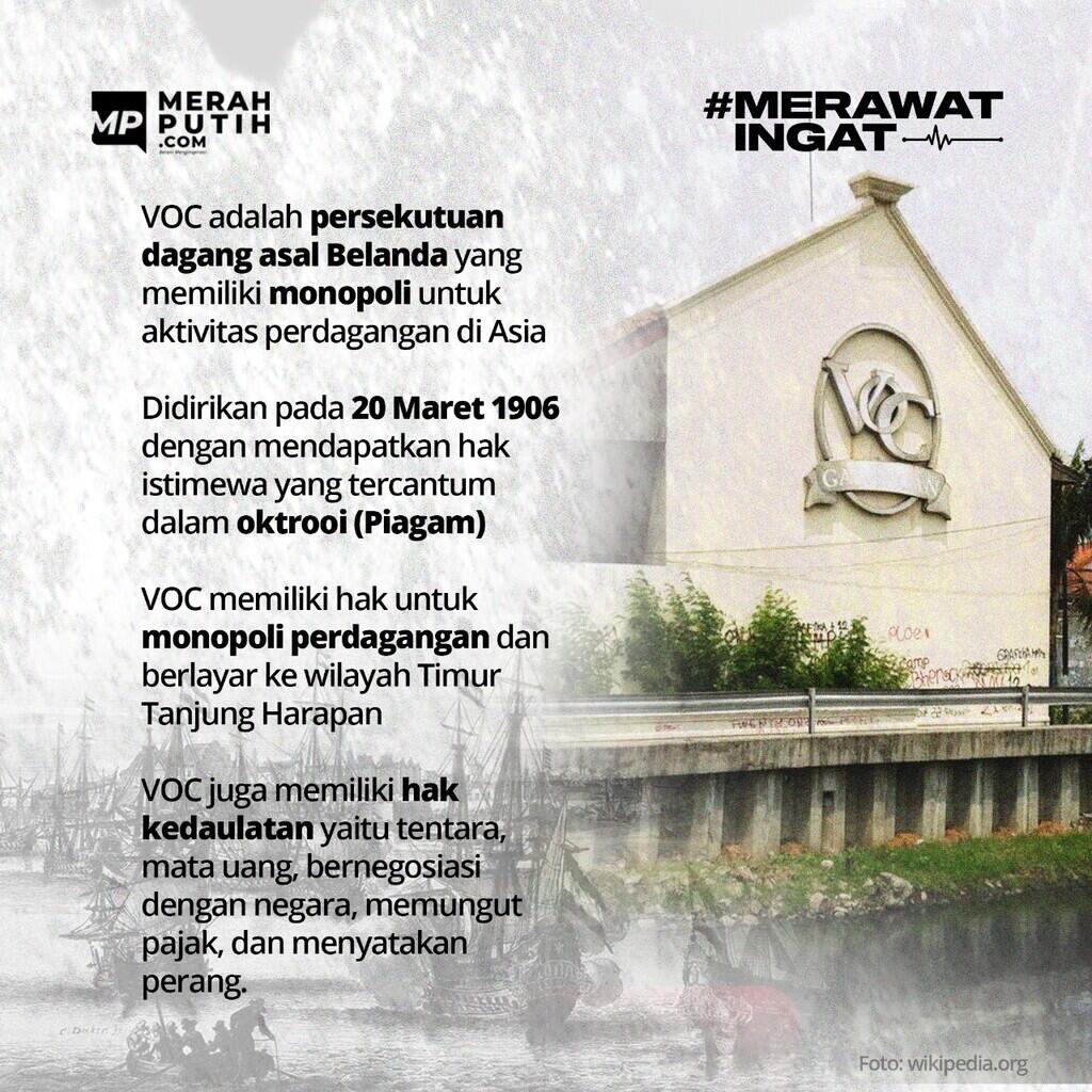 Kelahiran VOC Bentuk Persaingan Dagang Negara-negara di Eropa