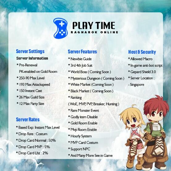 &#91;FRESH SERVER OPEN 1 APRIL 2022&#93; PlayTime Ragnarok Online &#91;CBT 26 Maret&#93;