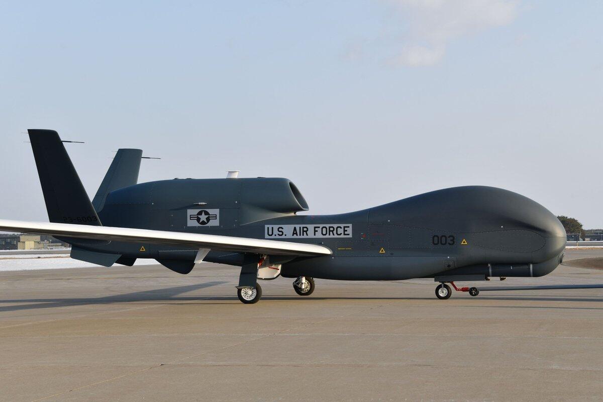 Terbang Non Stop dari Amerika, Global Hawk Pesanan Jepang Tiba di Misawa Air Base