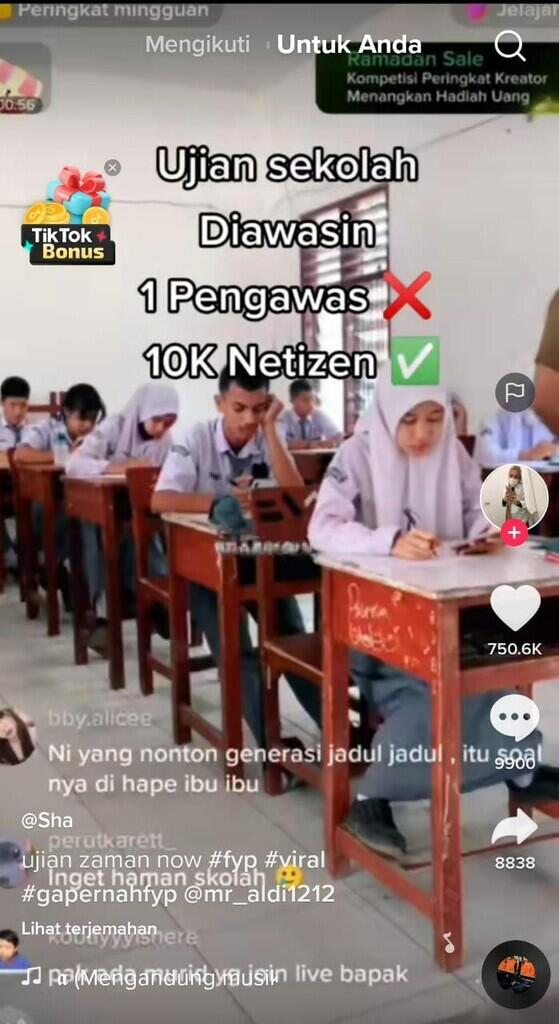 Viral!!!, Ujian Diawasi 10K Netizen, Pengawasn Ujian Zaman NOW
