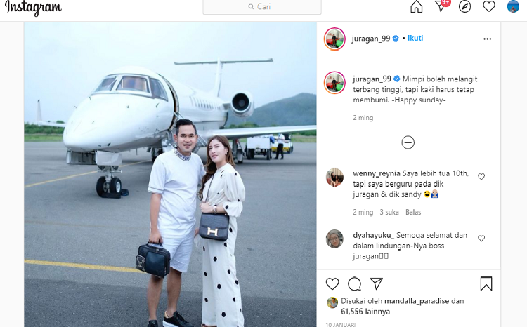 Sukses Bisnis Kosmetik MS GLOW, Juragan99 Beli Jet Pribadi untuk Kado Pernikahan
