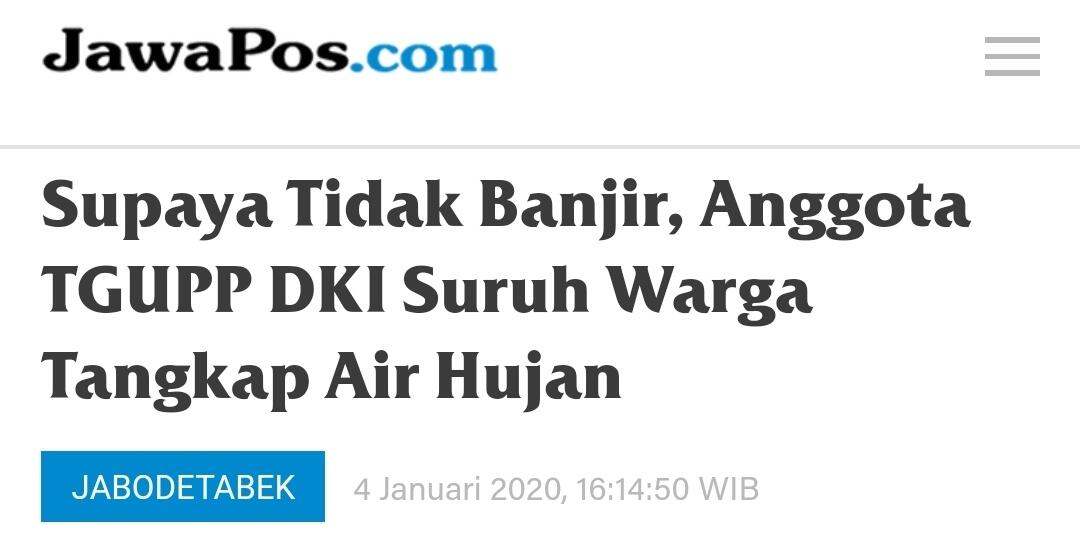 Soal Banjir, Warga Bandingkan Jl Karang Tengah Sebelum-Sesudah Sumur Resapan