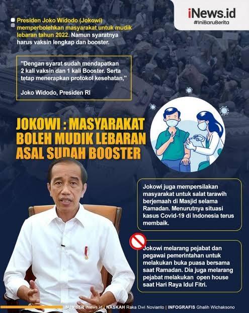 Mau Mudik? Syaratnya Sudah Vaksin Booster!