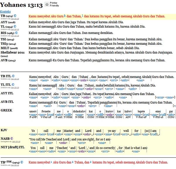 Diskusi tentang Penerjemahan Kata &quot;Tuhan Yesus&quot; dalam Alkitab Bahasa Indonesia