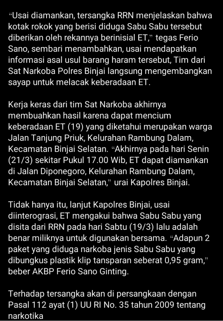 Istilah Tukar Kepala Disematkan Netizen pada Peristiwa Video Viral Penjebakan Narkoba