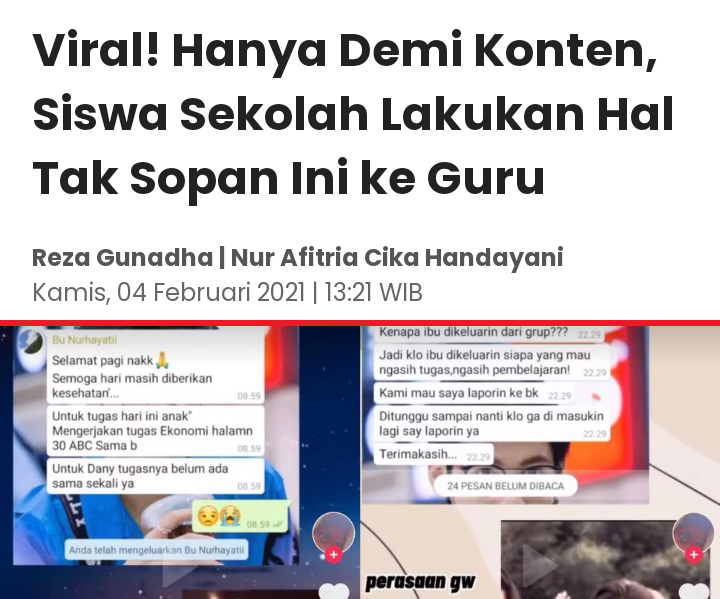 Sosok Pak Ribut, Tipe Guru yang Cocok untuk Anak Zaman Sekarang