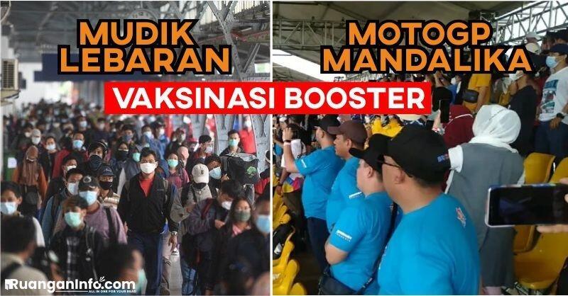 Dilema Vaksinasi Booster! Mudik Lebaran Vs MotoGp Mandalika, Ini Kata Kemenkes