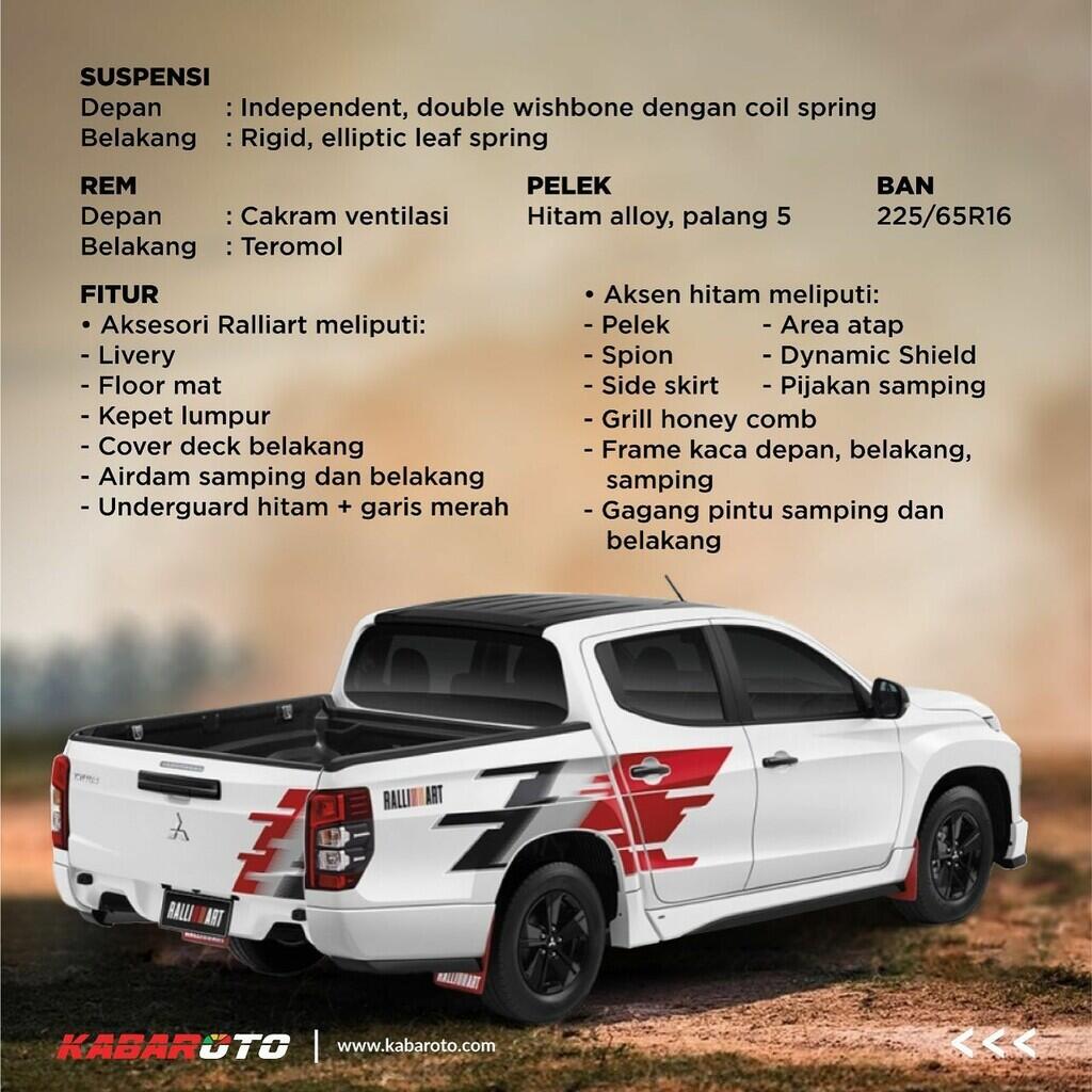 Mitsubishi Triton Ralliart Rilis Di Bangkok International Motor Show 2022