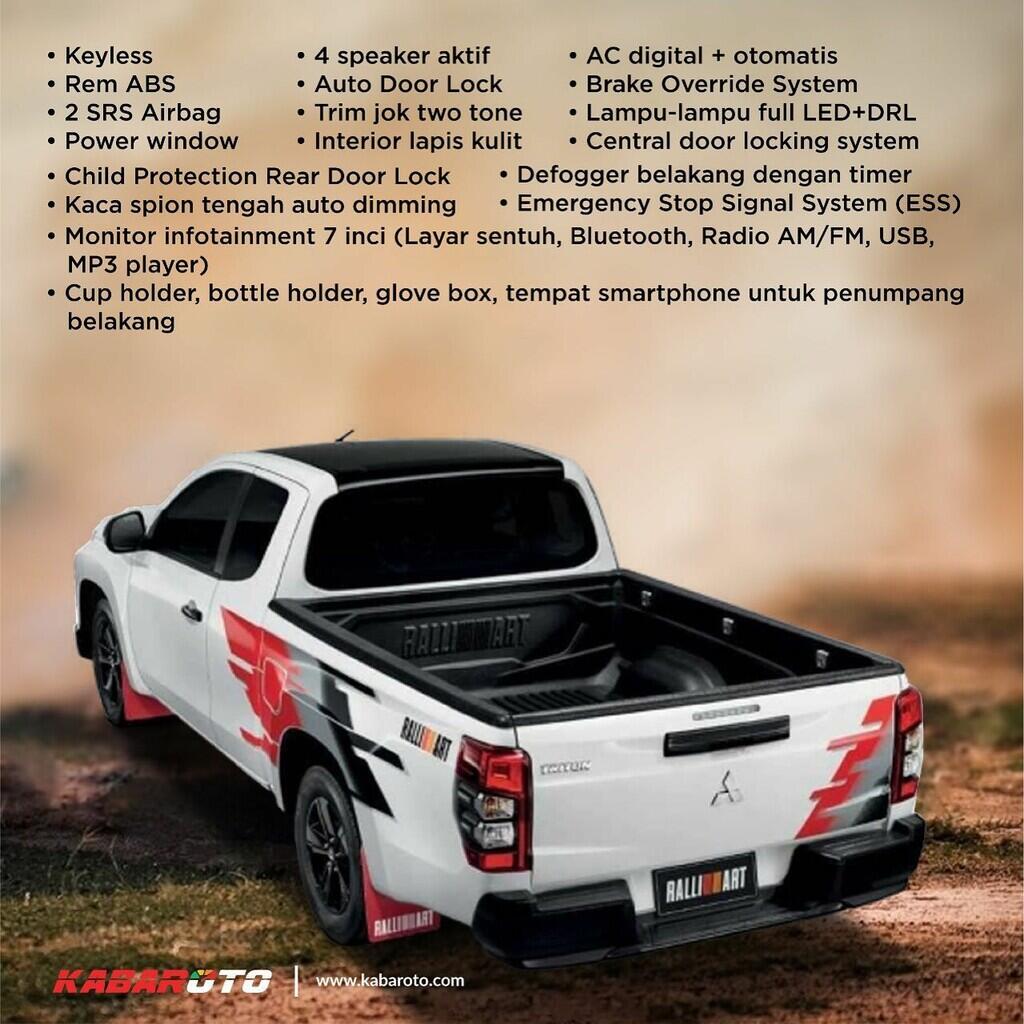 Mitsubishi Triton Ralliart Rilis Di Bangkok International Motor Show 2022