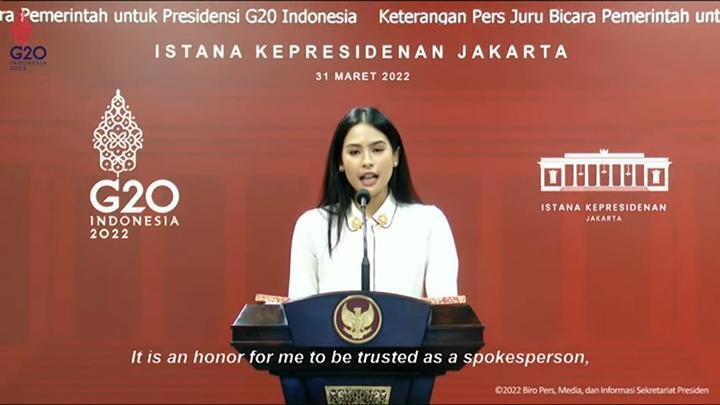 Artis Maudy Ayunda Ditunjuk Jadi Juru Bicara Pemerintah untuk Presidensi G20 