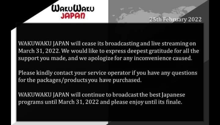 Miris, Channel WakuWaku Japan Akhirnya Resmi Berhenti Mengudara Karena Sepi Penonton