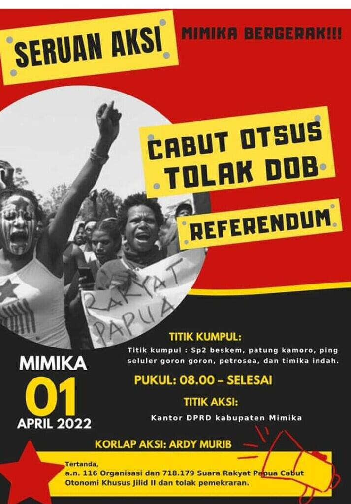 Demo Tolak DOB di Papua, Massa Diblokade-Dibubarkan Aparat"