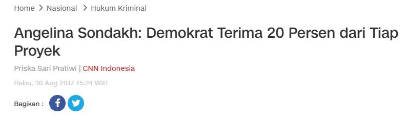 KPK Telusuri Dugaan Bagi-bagi Uang Korupsi Musyawarah Partai Demokrat