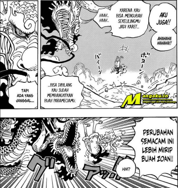 Kaido Heran dengan Perubahan Luffy yang Mirip Buah Zoan