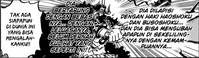 Kaido Heran dengan Perubahan Luffy yang Mirip Buah Zoan