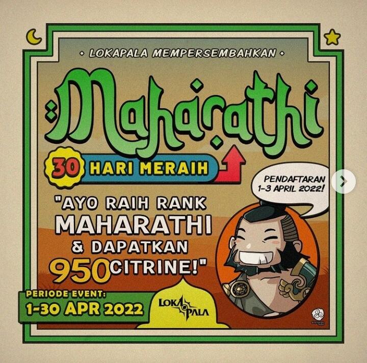 Event Lokapala MOBA, "30 hari meraih Maharathi"