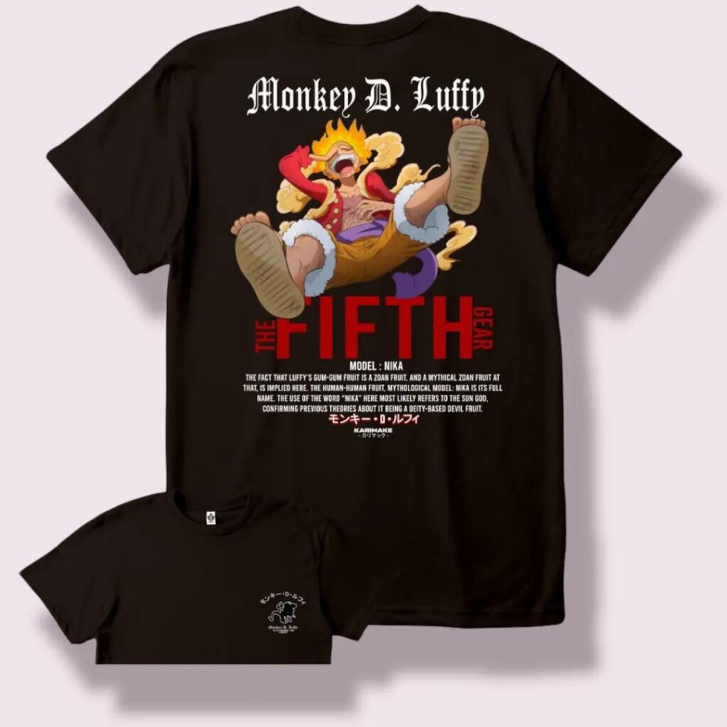 KAOS DISTRO MURAH One piece HITO HITO NO MI Gear 5 Monkey D Lutffy Sun God Nika