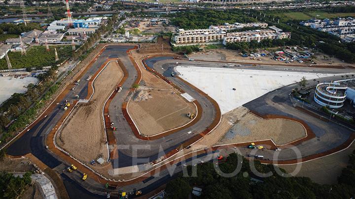 Tinjau Sirkuit Formula E, Wagub DKI: Pengaspalan Selesai Sepekan Lagi